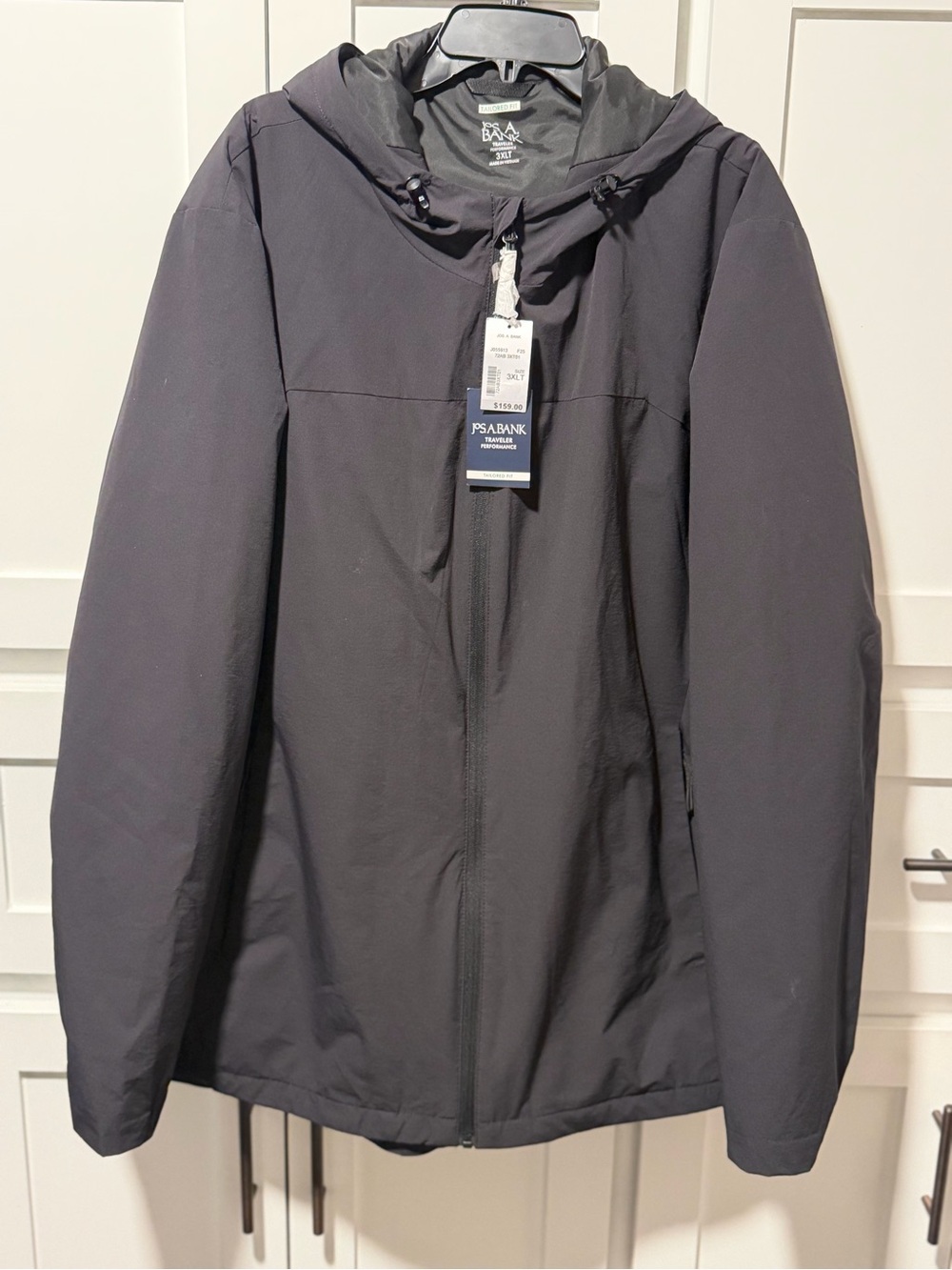 Jos. A. Bank Black Hooded Performance Jacket